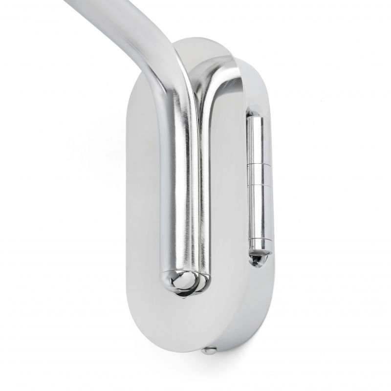Aplica cu reader LED pe stanga design elegant ETERNA crom/alb