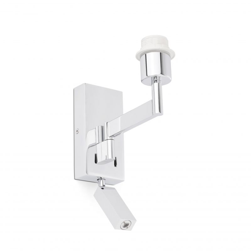 Aplica cu reader LED stil clasic design elegant ARTIS crom/alb