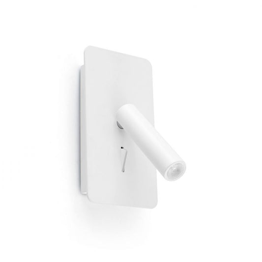 Aplica cu reader LED stil minimalist SUAU alb