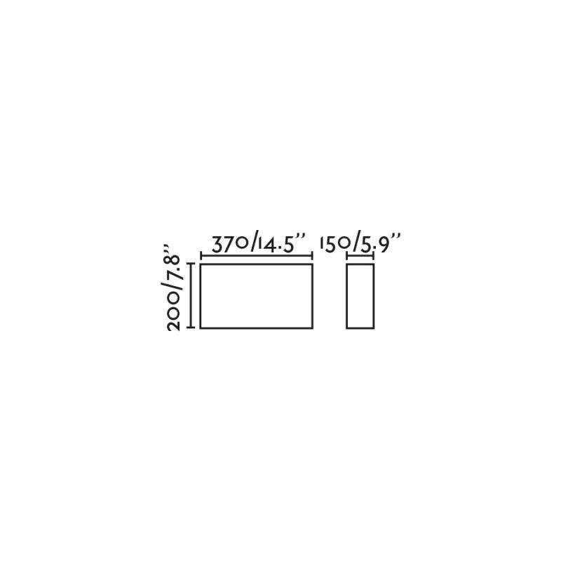 Aplica de perete ambientala design natural OTTON R Horizontal in 2L
