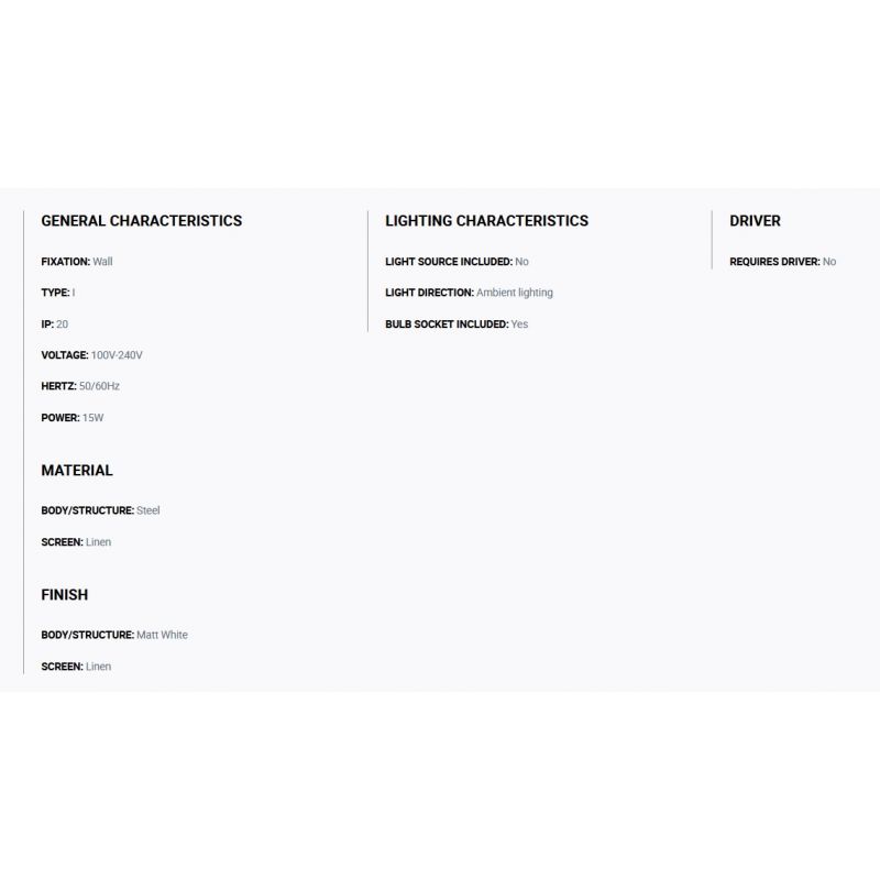 Aplica de perete ambientala design natural OTTON R Round 2L in
