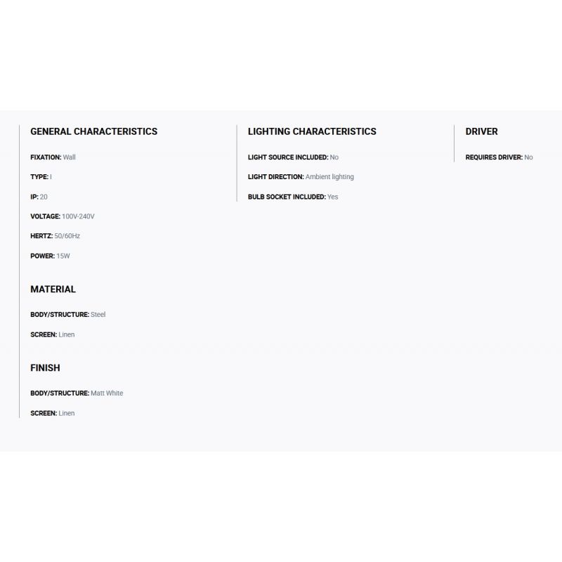 Aplica de perete ambientala design natural OTTON RCT in 2L