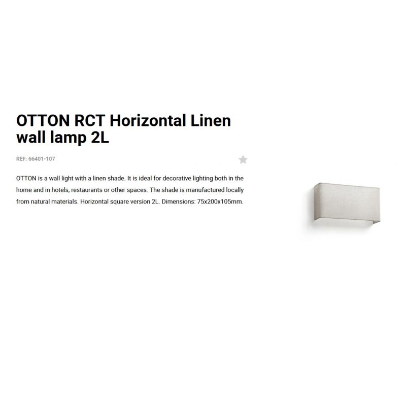 Aplica de perete ambientala design natural OTTON RCT in 2L