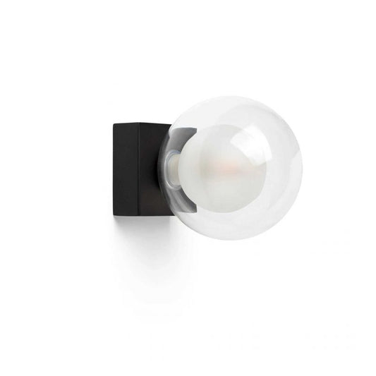 Aplica de perete baie cu protectie IP44 PERLA black