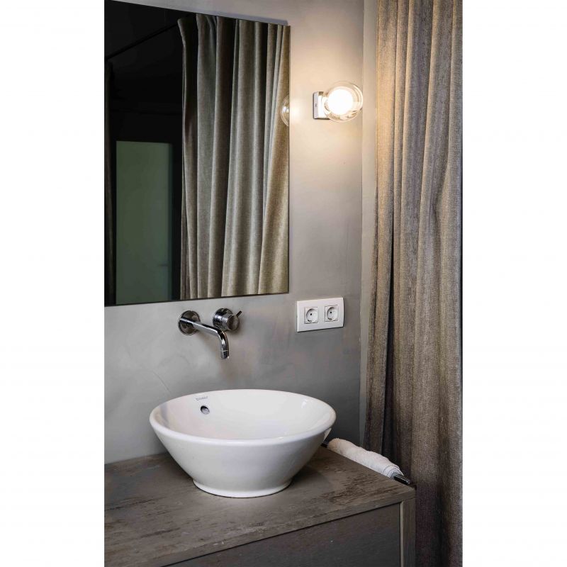 Aplica de perete baie cu protectie IP44 PERLA Chrome
