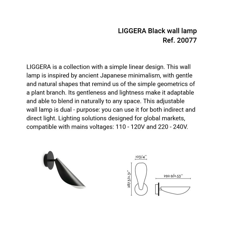 Aplica de perete cu lumina ambientala LIGGERA