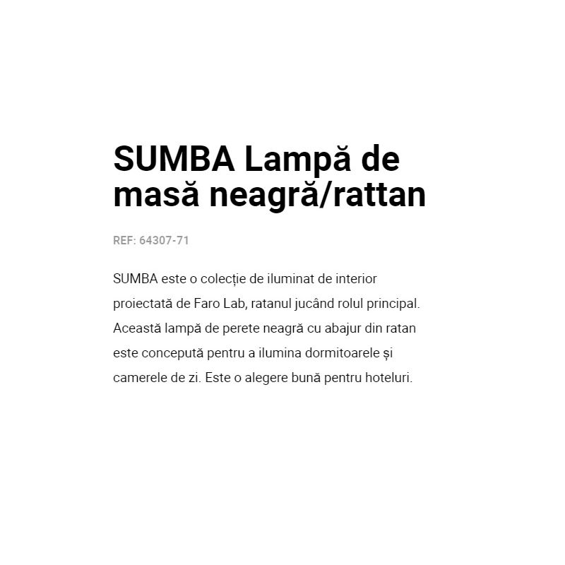 Aplica de perete design natural din ratan SUMBA
