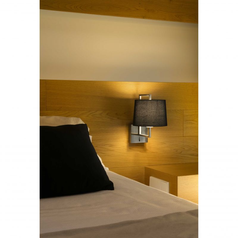 Aplica de perete eleganta design clasic FRAME nickel/negru