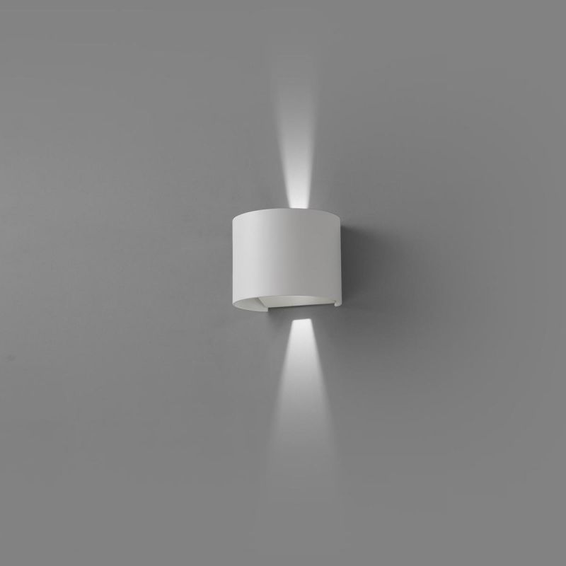 Aplica de perete LED exterior IP54 stil decorativ SUNSET alba