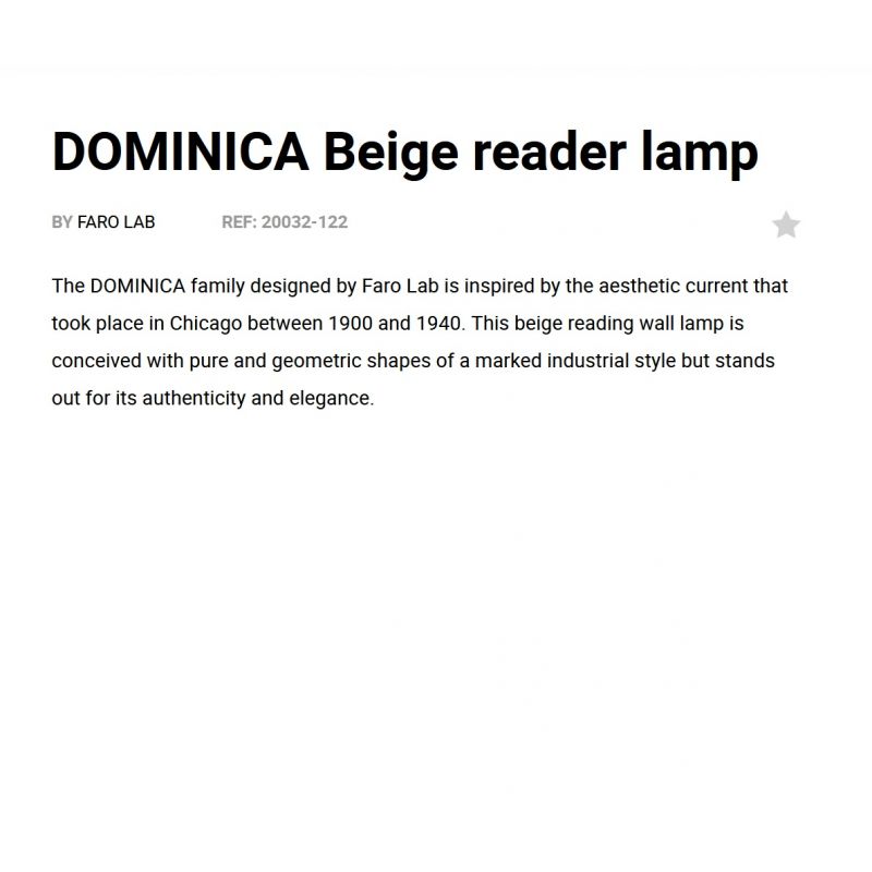 Aplica de perete metal cu reader LED DOMINICA negru/bej