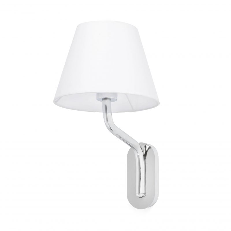 Aplica de perete moderna design elegant ETERNA crom/alb