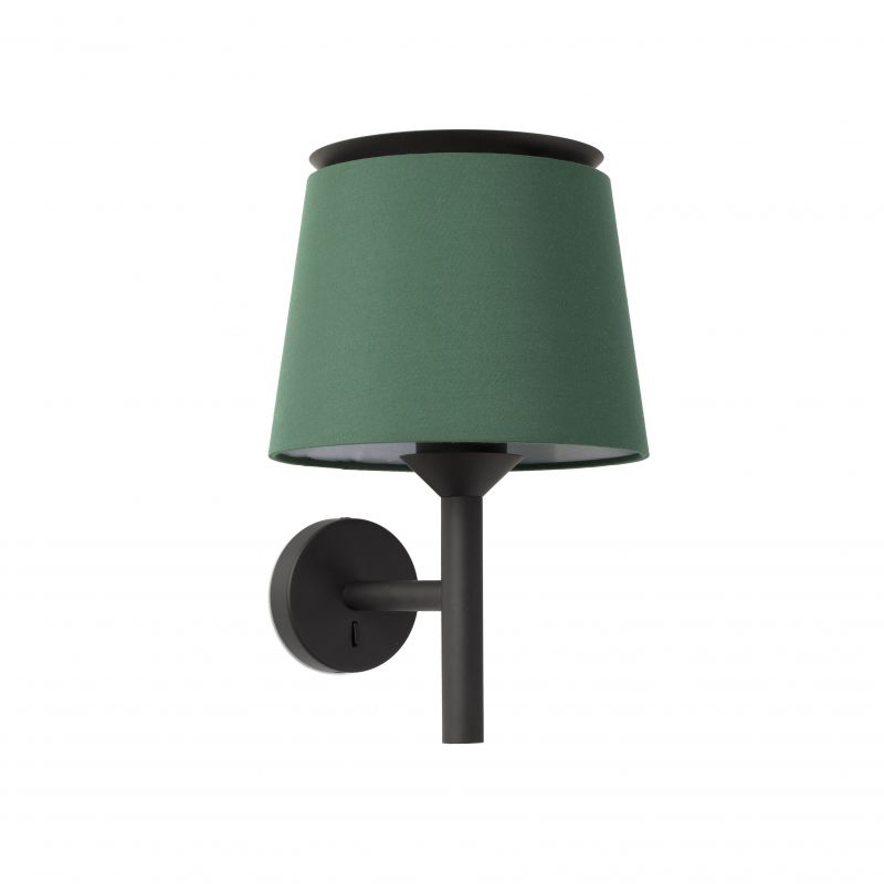 Aplica de perete moderna design elegant SAVOY negru/verde
