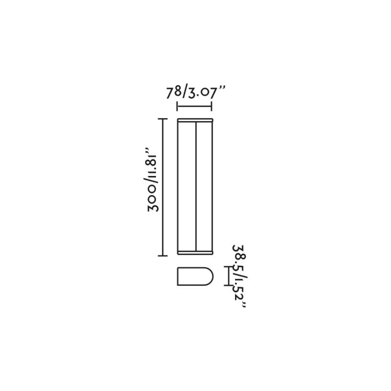 Aplica de perete / oglinda baie IP44 TIDE 300, chrome