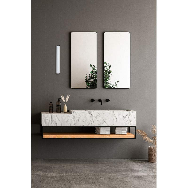 Aplica de perete / oglinda baie IP44 TIDE 300, negru