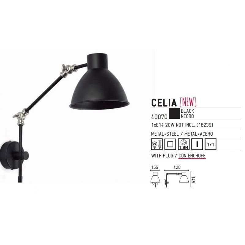 Aplica de perete reglabila Celia