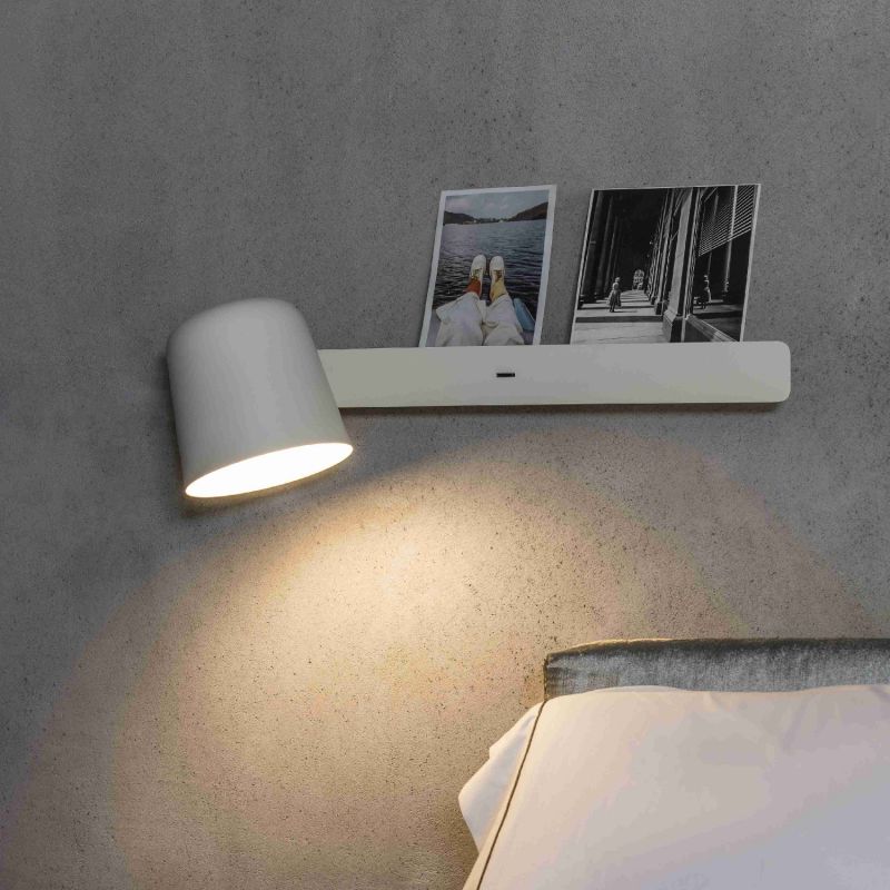 Aplica de perete stil nordic minimalist TILA alba