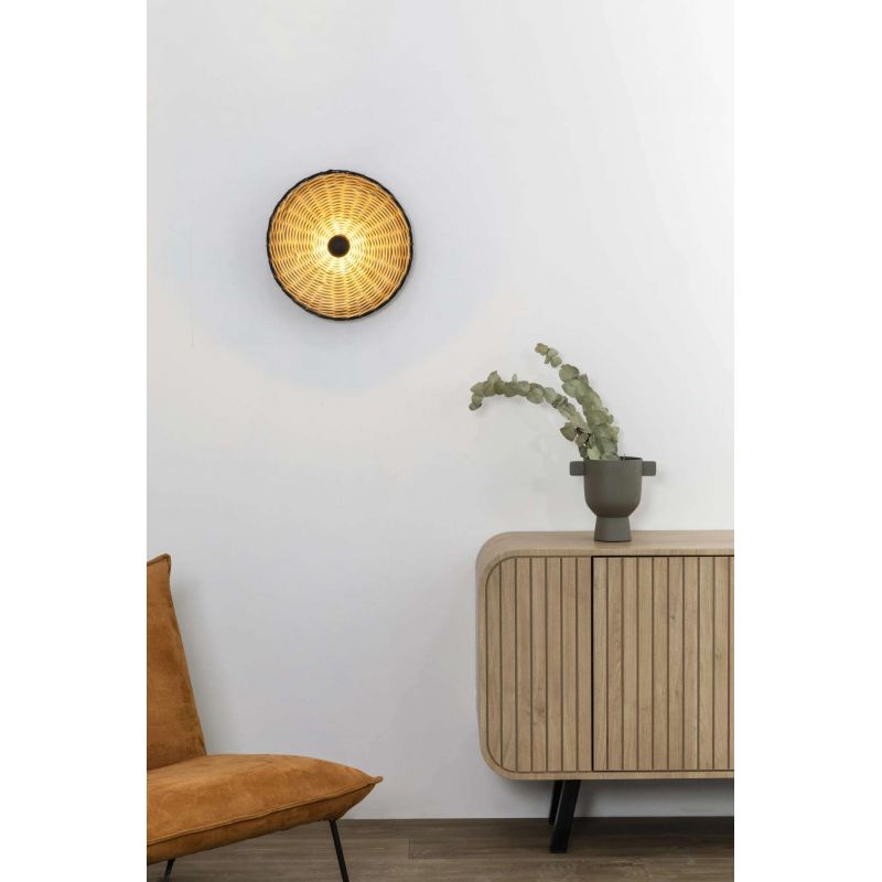 Aplica de perete/tavan design natural din ratan COSTAS 40cm