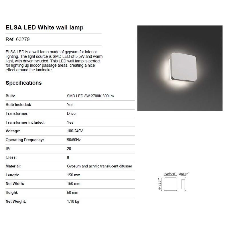 Aplica LED ambientala ELSA