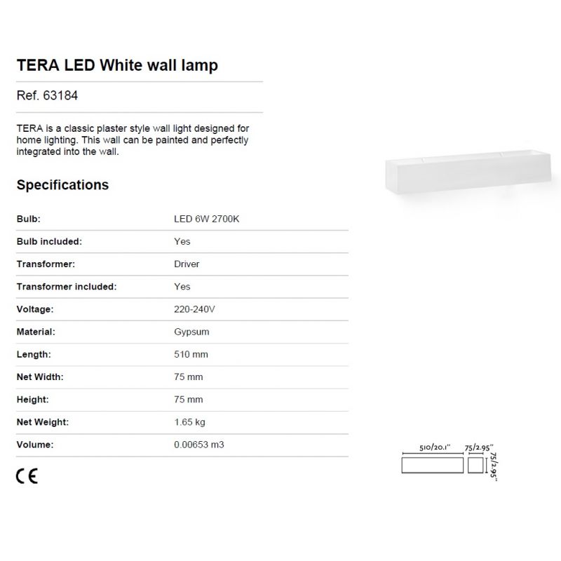 Aplica LED ambientala TERA