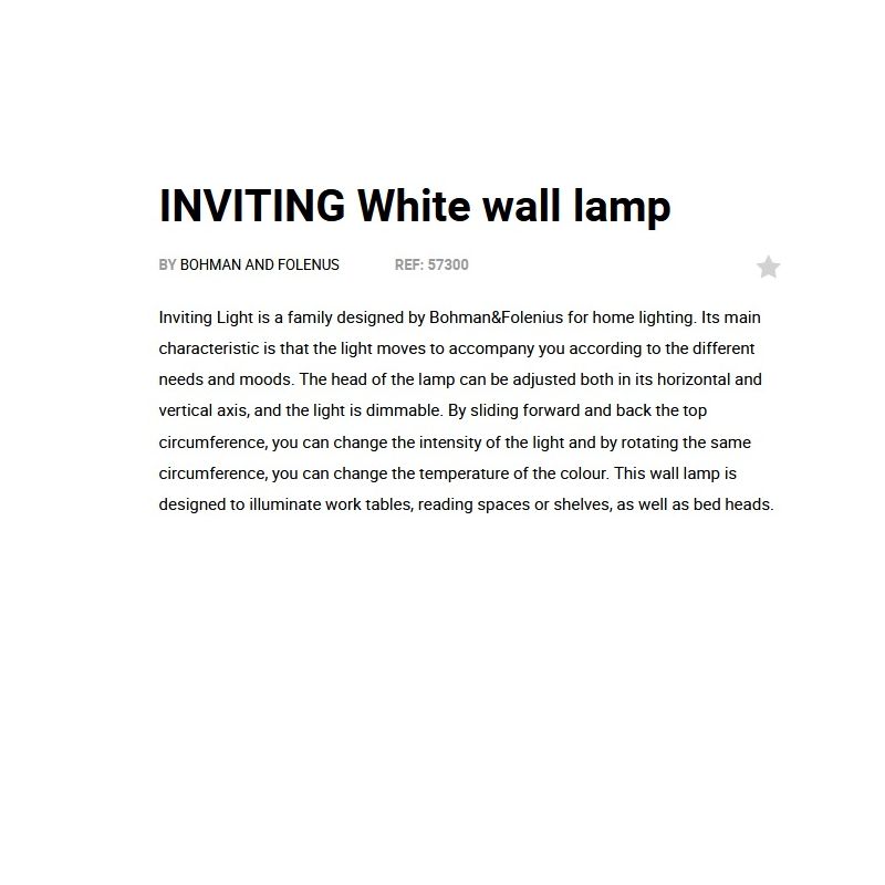 Aplica LED dimabila design ultra-modern INVITING alba