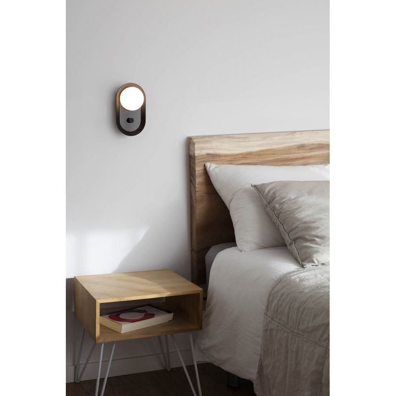 Aplica LED dimabila stil modern minimalist MAYA Black