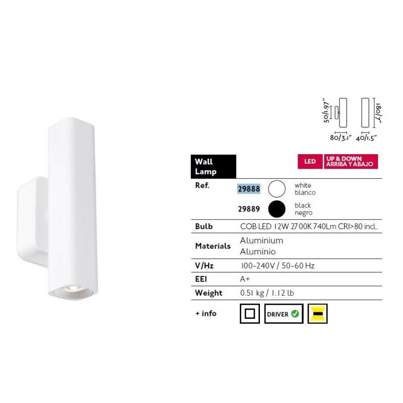 APLICA LED LISE neagra