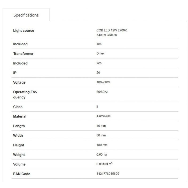 APLICA LED LISE neagra
