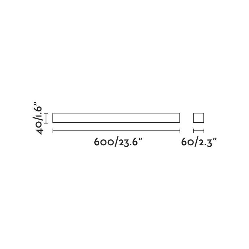Aplica LED oglinda Baie IP44 stil modern liniar NILO-1 neagra