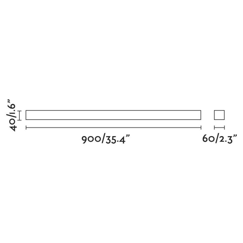 Aplica LED oglinda Baie IP44 stil modern liniar NILO-2 neagra