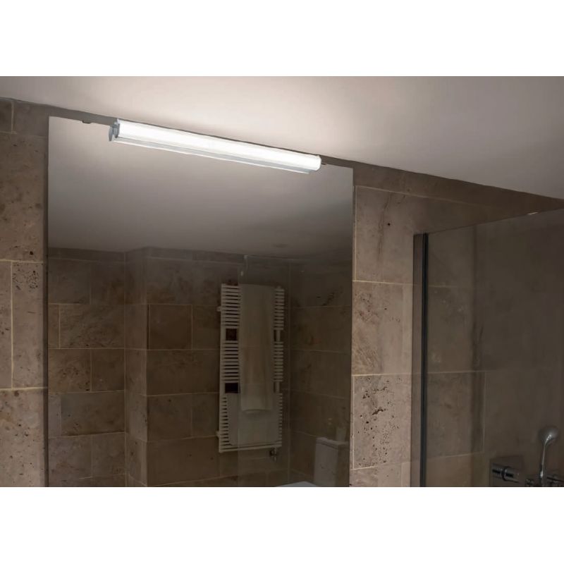Aplica LED oglinda Baie IP44 stil modern minimalist NILO-1 crom
