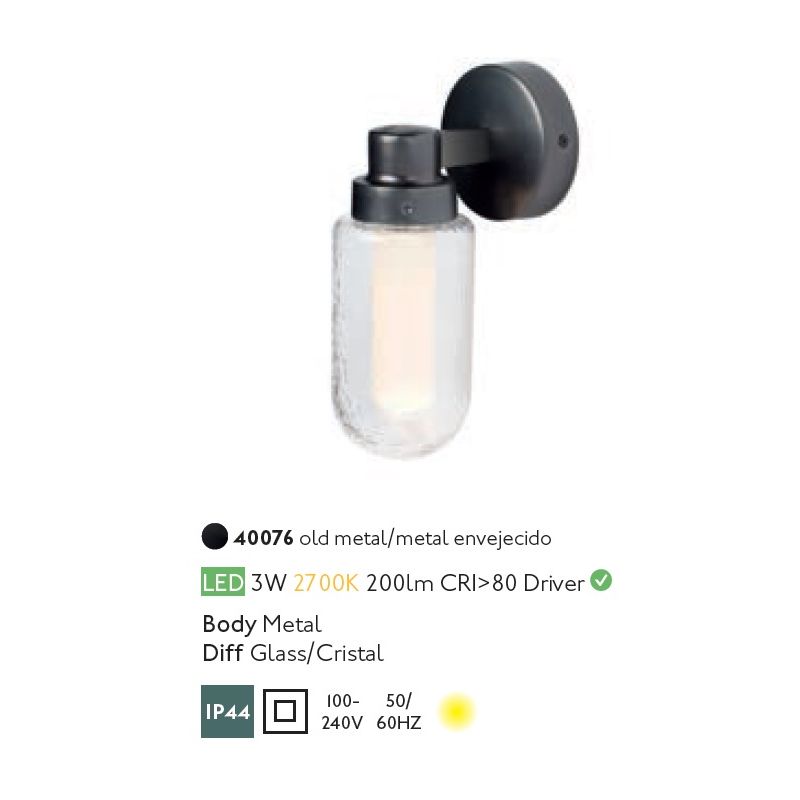 Aplica LED pentru baie design minimalist IP44 BRUME