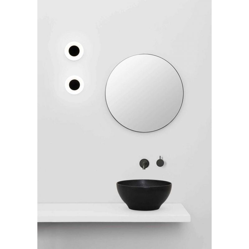 Aplica LED perete/tavan pen negru mattru baie IP44 MOY black