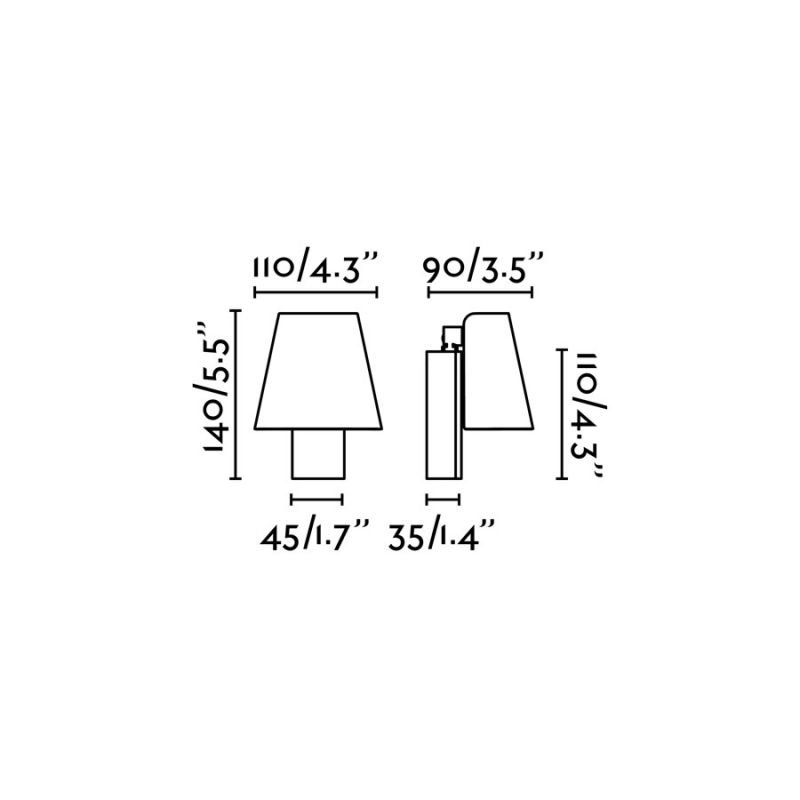 Aplica LED stil modern minimalist LE PETIT LED Satin gold