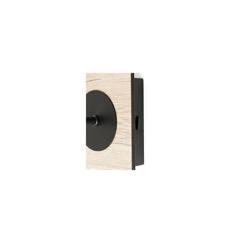 Aplica minimalista cu reader LED design nordic MOOD lemn/negru