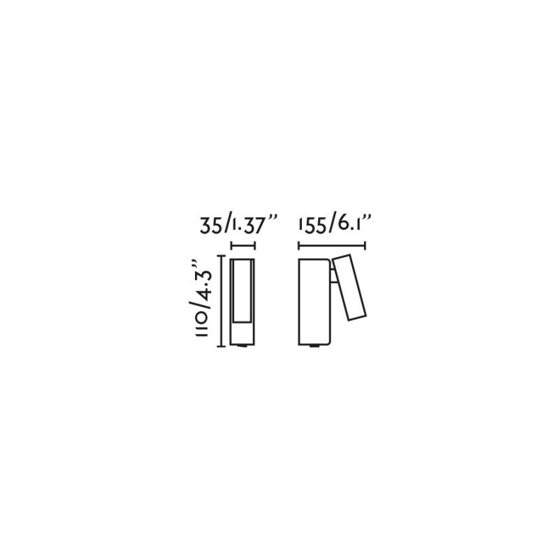 Aplica moderna cu reader LED design minimalist ROB alba
