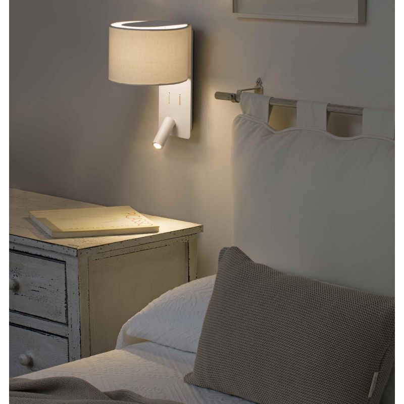 Aplica moderna cu reader LED FOLD White