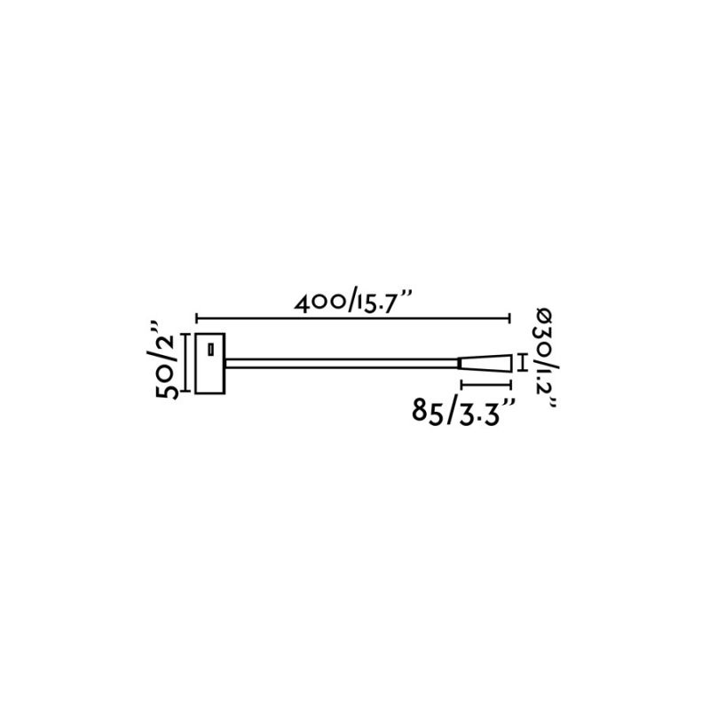 Aplica moderna cu reader LED LEAD Bronze