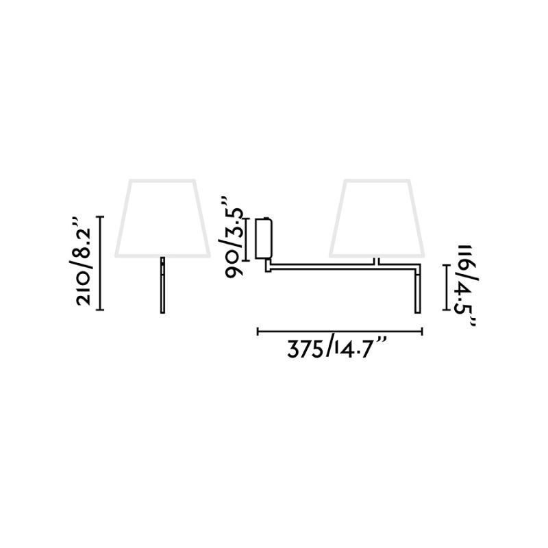 Aplica moderna directionabila design elegant RON gri inchis/bej