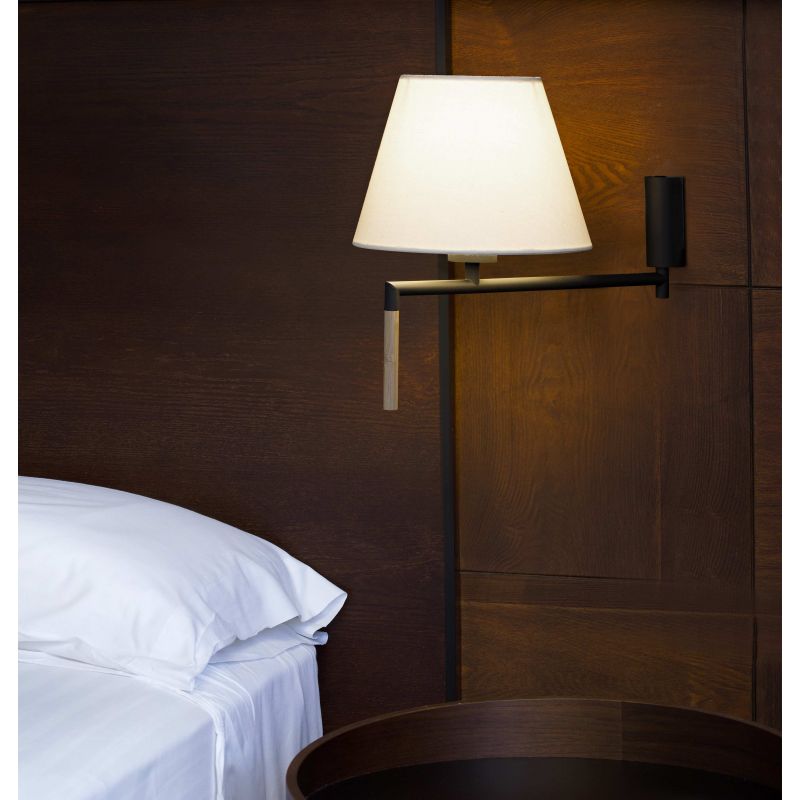 Aplica moderna directionabila design elegant RON gri inchis/bej