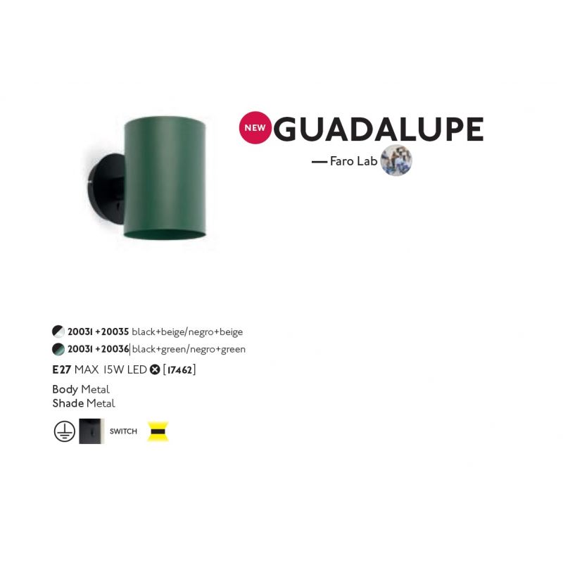 Aplica moderna orientabila design ambiental GUADALUPE bej