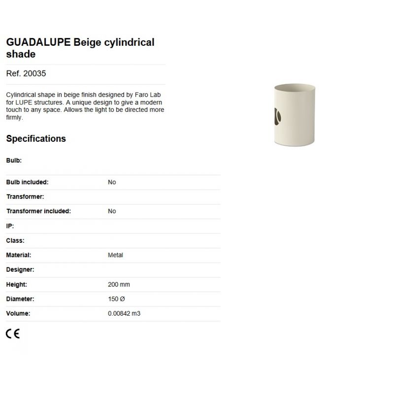 Aplica moderna orientabila design ambiental GUADALUPE bej