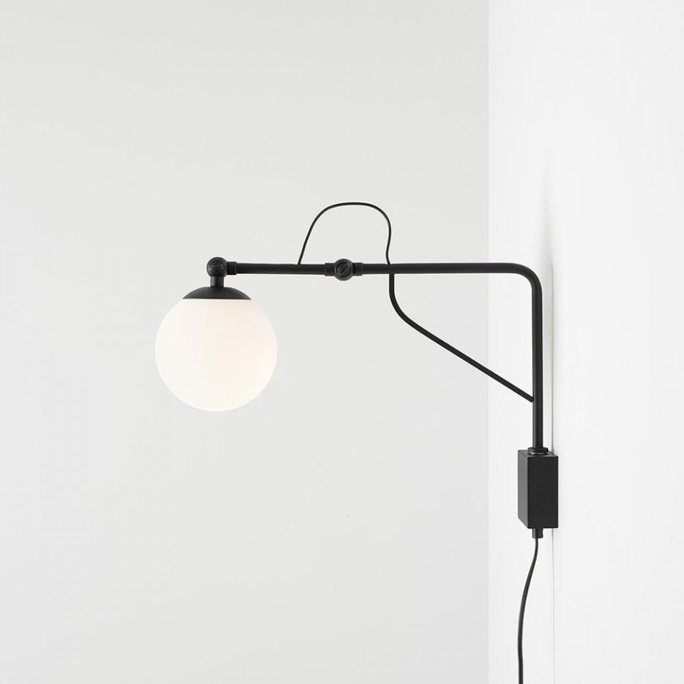 Aplica neagra/alba din metal Soho Bitt Aldex