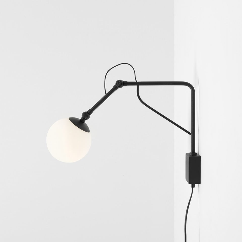 Aplica neagra/alba din metal Soho Bitt Aldex