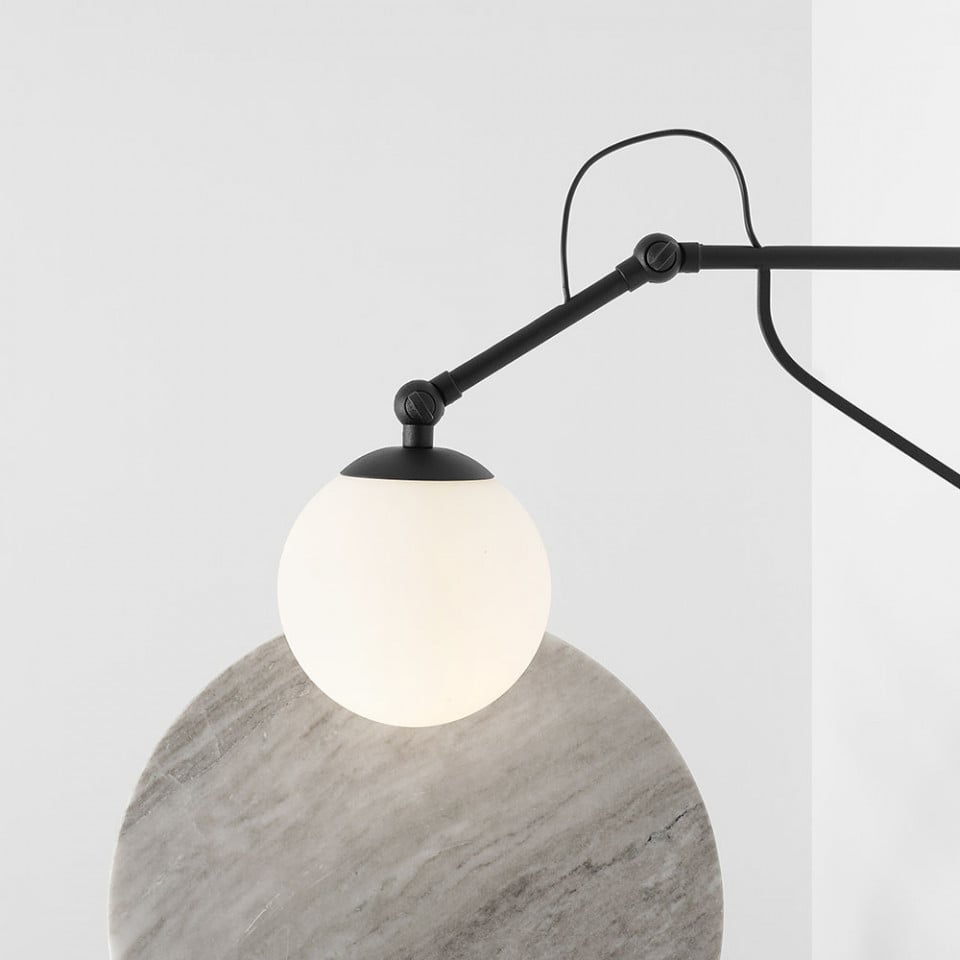 Aplica neagra/alba din metal Soho Bitt Aldex
