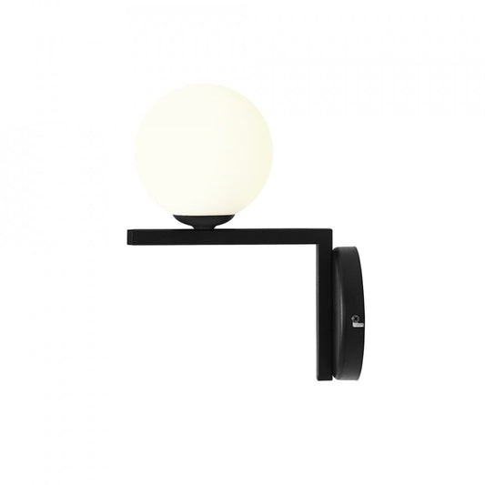 Aplica neagra/alba din metal Zac Up Aldex