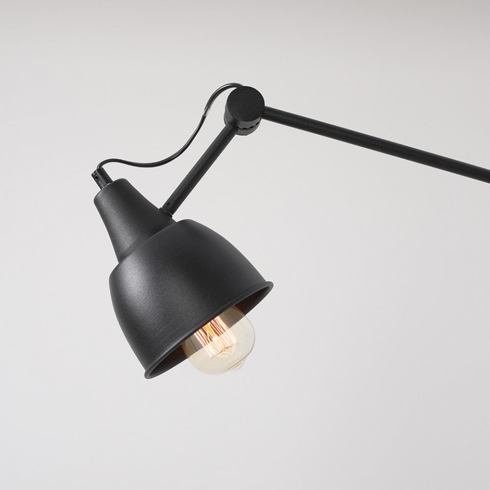 Aplica neagra din metal Aida Three Aldex