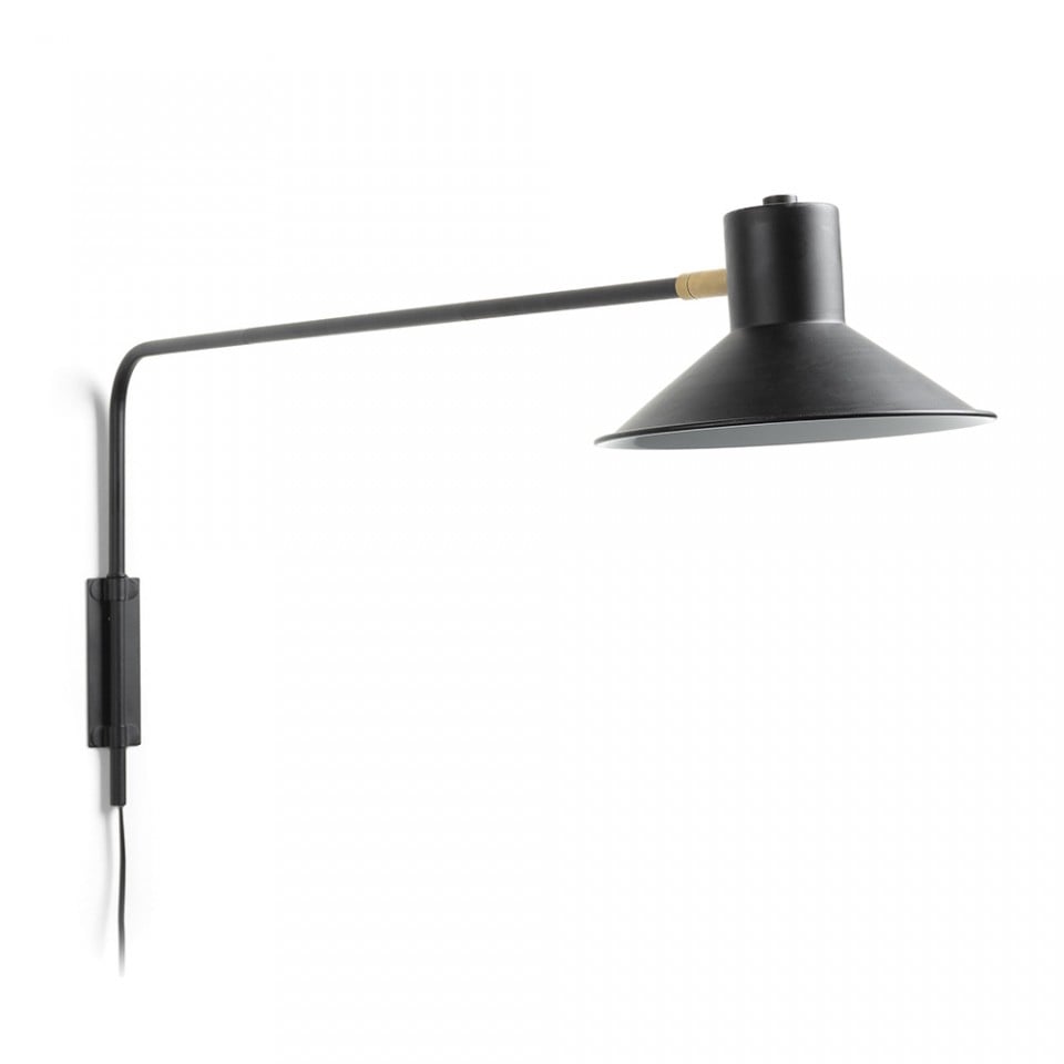 Aplica neagra din metal Aria Kave Home