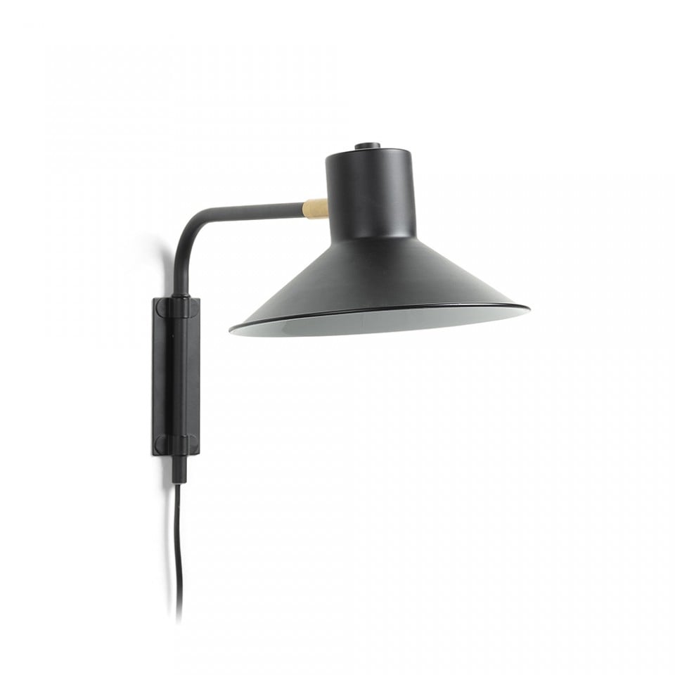 Aplica neagra din metal Aria Small Kave Home