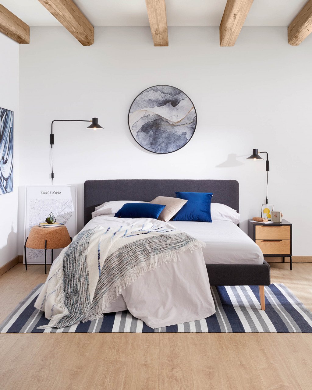 Aplica neagra din metal Aria Small Kave Home