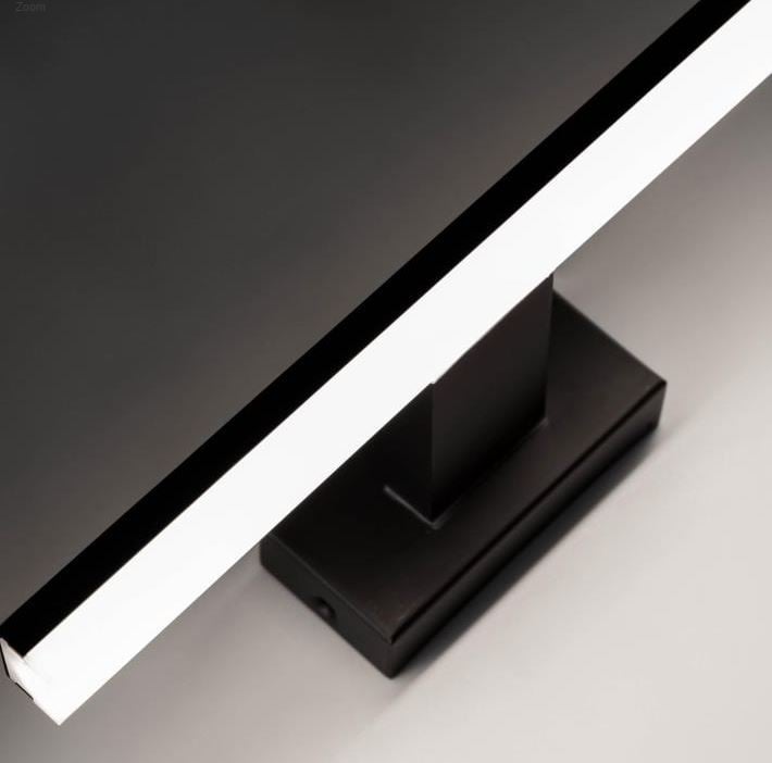 Aplica neagra din metal cu LED Vissia Kave Home